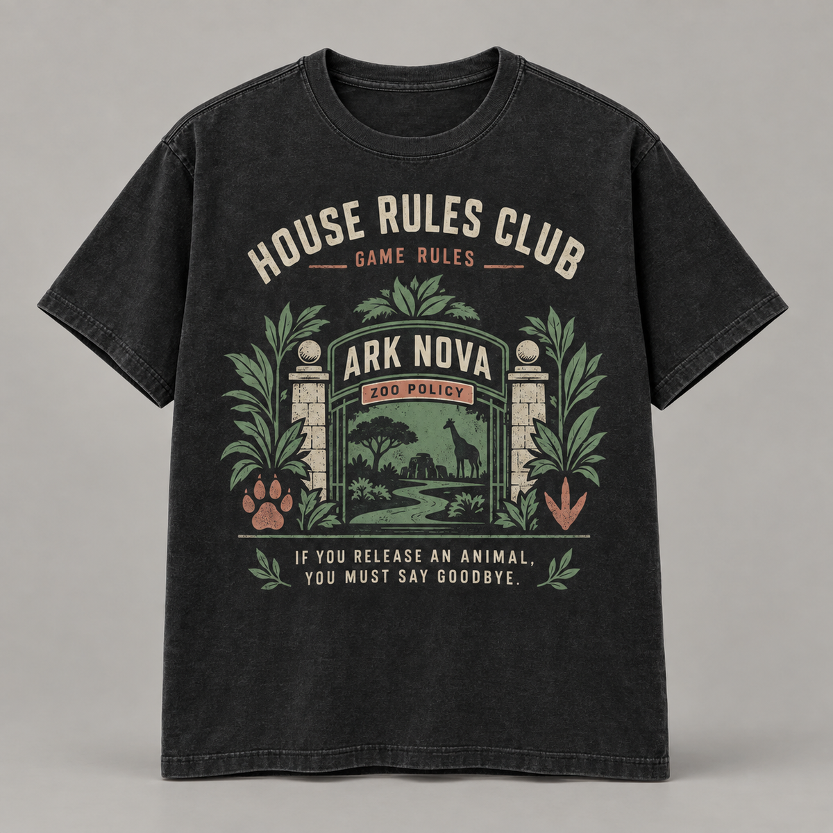 Ark Nova Zoo Policy t-shirt mockup