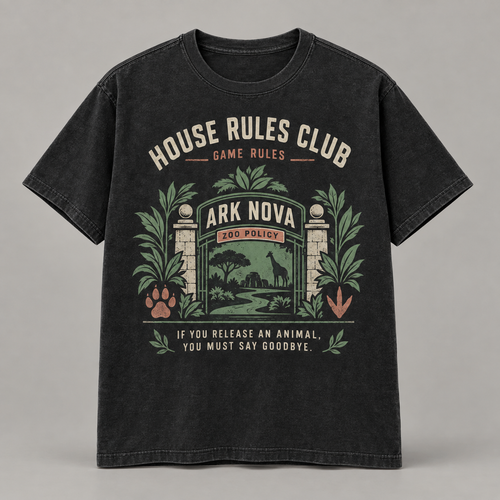 Ark Nova Zoo Policy t-shirt mockup
