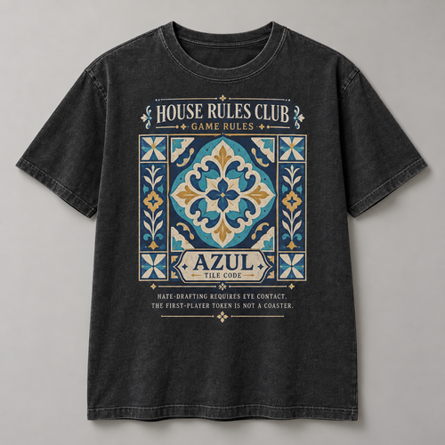 Azul Tile Code t-shirt mockup