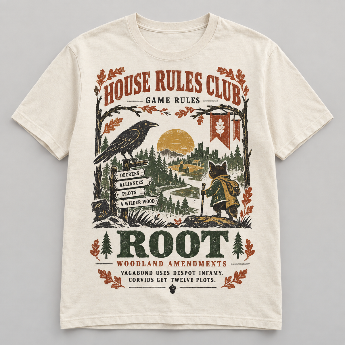 Root Woodland Amendments t-shirt mockup