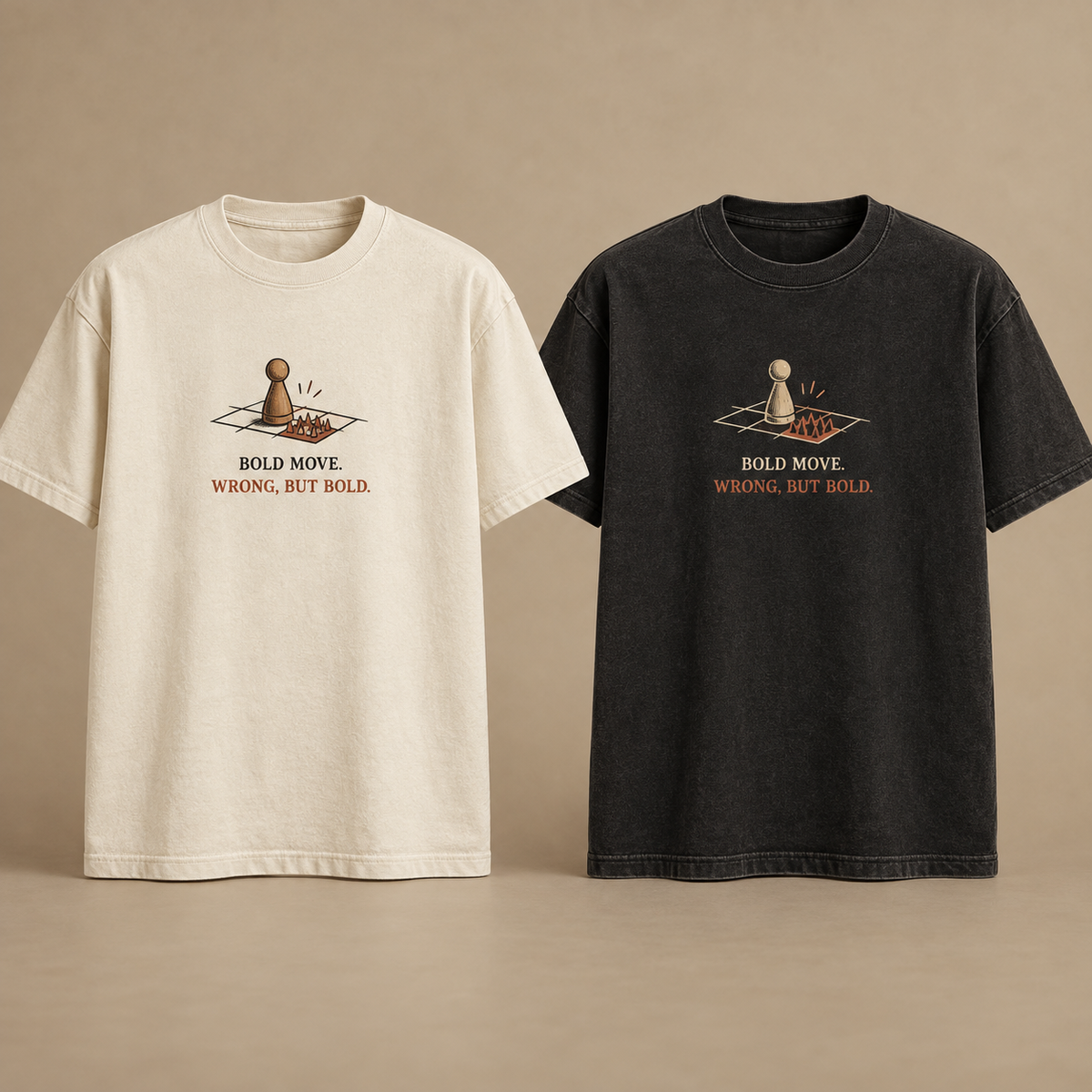 Bold Move T-Shirt concept mockup