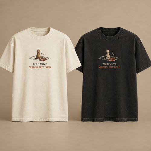 Bold Move T-Shirt concept mockup