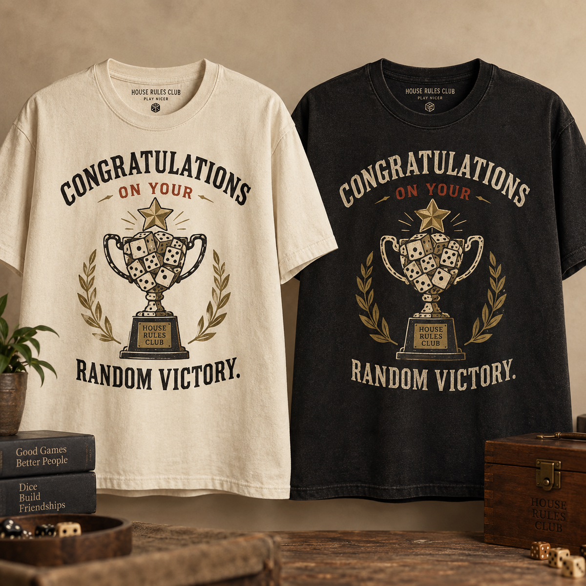 Random Victory T-Shirt concept mockup